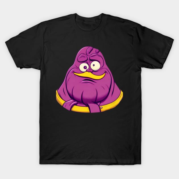 grimace confused funny face T-Shirt by Fadedstar